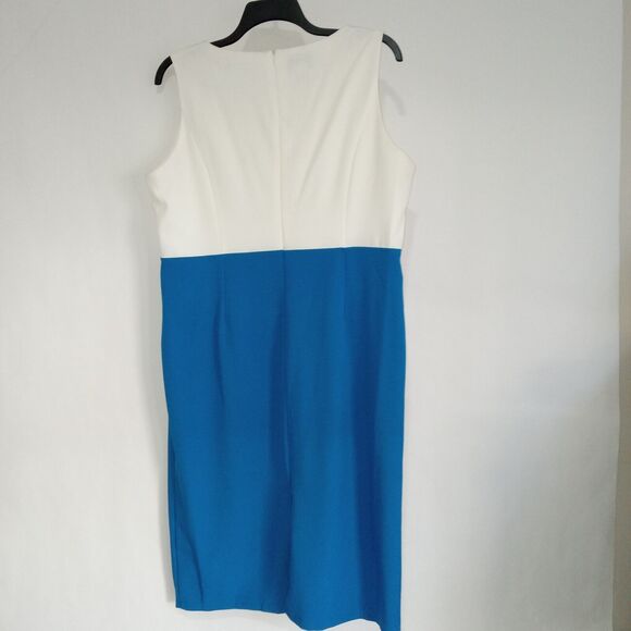 Tally Taylor Vintage Blue and White  Women’s Dress Size 16 - Picture 3 of 8